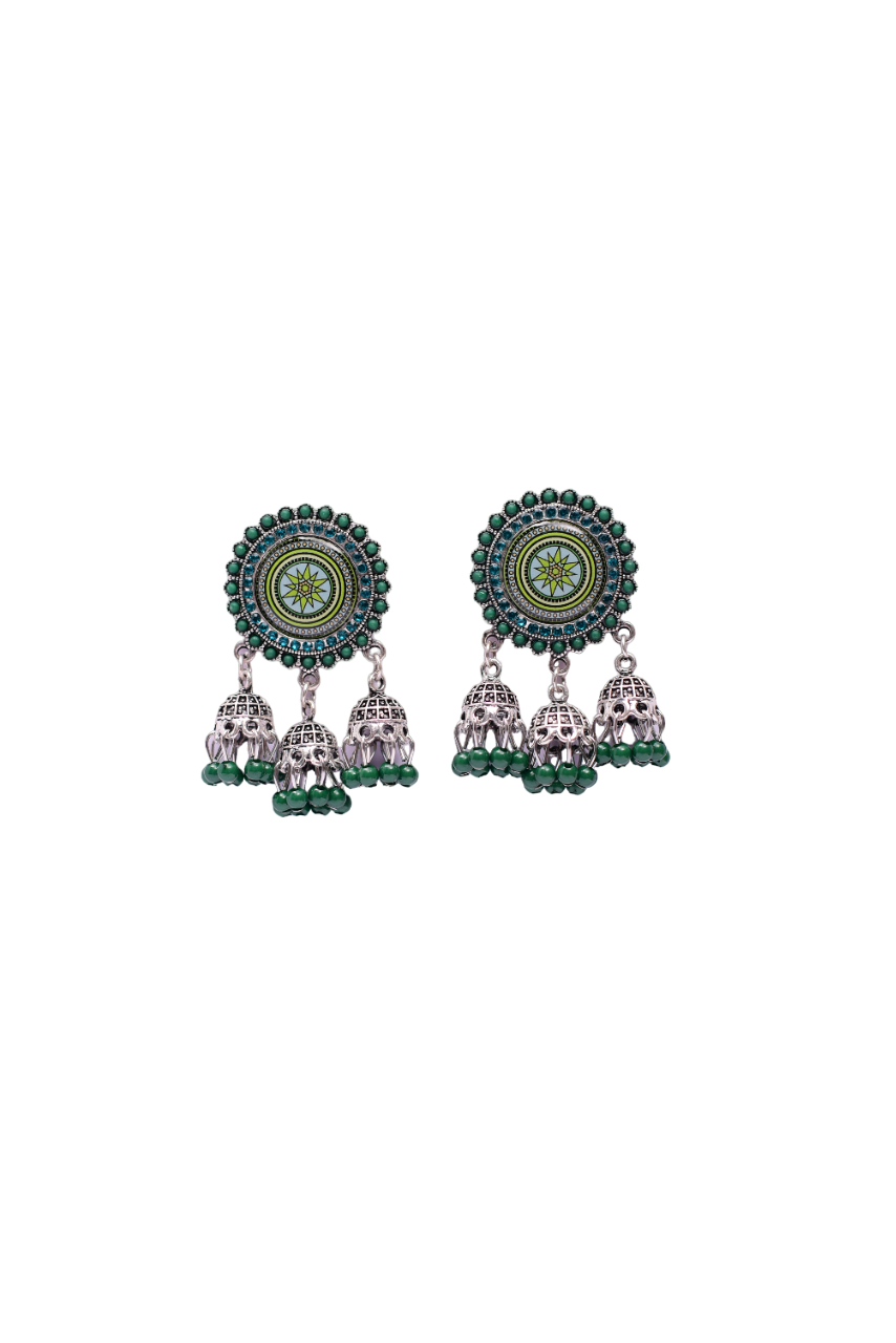 Namokriti Elegant Boho Statement Earrings- Handcrafted for Festive & Wedding Wear